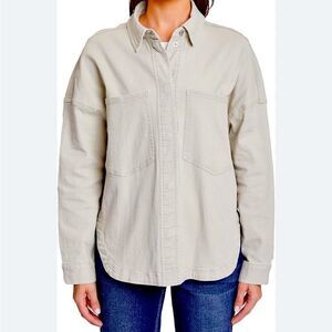 The Native One Denim Like Shacket Shirt size small